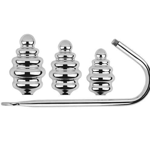 Anal Hooks Ribbed GreatBenefit Screw-in Set Anal Hook 8826 0725
